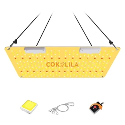 Afbeelding van COKOLILA Volspectrum 2000 W led groeilamp, waterdichte plantenlamp, met 444 stuks SMD leds, IR groeilicht voor binnen en buiten, groeitent, zaden, knop, planten, groenten bloemen