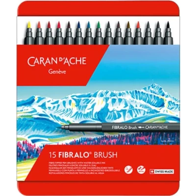 Afbeelding van Caran d’ Ache Fibralo BRUSH viltstiften 15