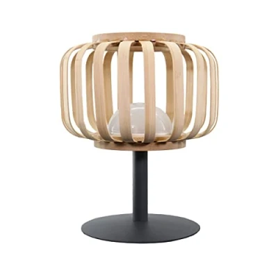 Afbeelding van Draadloze tafellamp H25cm STANDY MINI BAMBOU
