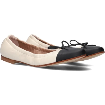 Afbeelding van Notre V Vouwbare ballerina ́s, Dames, Maat: 41, Wit Leer
