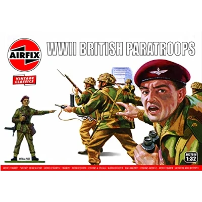 Afbeelding van 1:32 Airfix 02701V WWII British Paratroops Figures Plastic Modelbouwpakket