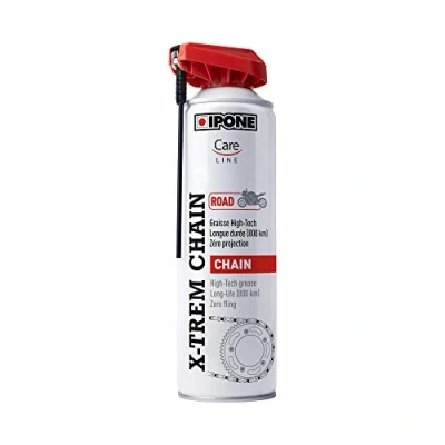 Afbeelding van IPONE Motorkettingvet voor straatkettingen, X trem Chain Road, 500 ml, langdurige grip 800 km nauwkeurige sproeiing zonder spuiten