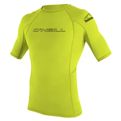 Afbeelding van O&#039;Neill UV shirt voor heren met korte mouwen groengeel (lime) maat S