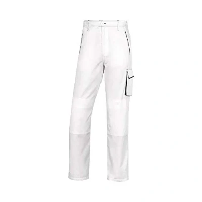 Afbeelding van Delta Plus M6PANBCTM Panostyle werkbroek, polyester/katoen, maat M, wit/grijs, Wit/Grijs