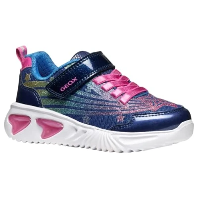 Afbeelding van Geox Assister Sneakers laag voor kinderen, Maat: 36, Blue/multicolor Schoenen