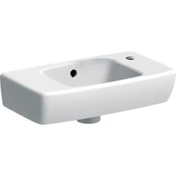 Afbeelding van Geberit Renova Compact fontein kraangat rechts wit (45 x 25 cm) 1