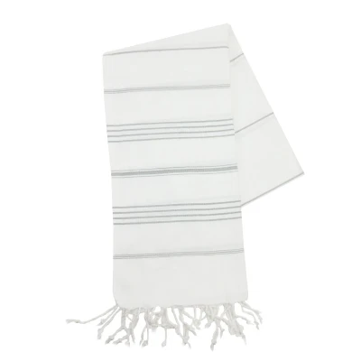 Afbeelding van The One Towelling badhanddoek 90X180 Wit/Grijs