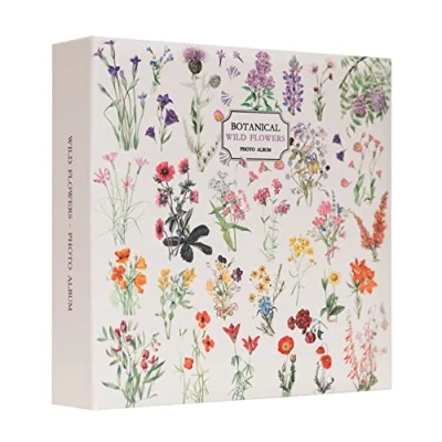 Image de Grupo Erik Album Photo 10 x 15 cm Botanical Wild Flowers 200 Pochettes et Couverture Rigide Pochette, Enfant