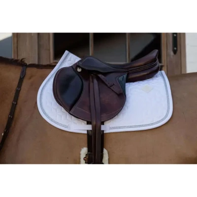 Afbeelding van Kentucky Zadeldekje Glitter Rope Springen Wit/Wit Full