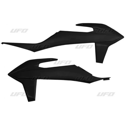 Afbeelding van UFO Radiateurkappen KTM SX125 SX250 SX150 SXF250 SXF350 SXF450 EXC200 EXC F250 EXC300 F350 F450 2019 2022 Zwart
