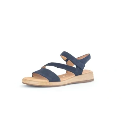 Afbeelding van Gabor Comfort Sandalen, Dames, Maat: 37, Blue Veloursleer