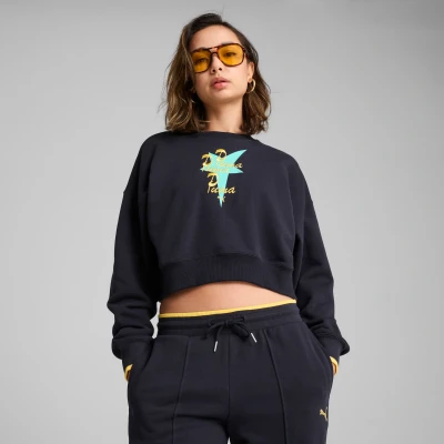 Afbeelding van Puma ROAD TO Unity Crewneck MIT Grafik Sweater, Dames, Maat: XL, New navy