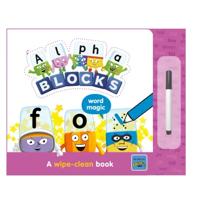Afbeelding van Numberblock Wipe Clean Titles Alphablocks Word Magic: A Book
