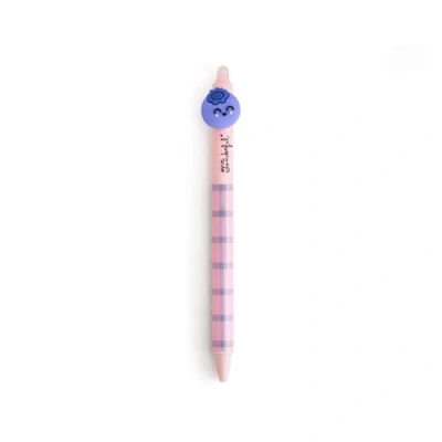 Afbeelding van Mr. Wonderful Mr.Wonderful uitwisbare pen bosbessen met een bosbes aan het einde inktkleur: blauw