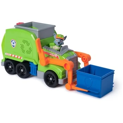 Image de Camion avec Figurine Rocky Paw Patrol Pat’Patrouille Crush &#039;N&#039; Roll