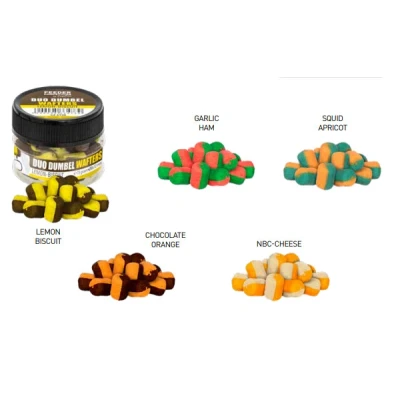 Afbeelding van Carp Zoom Duo Dumbel Wafters 8x12mm 15g chocolate orange
