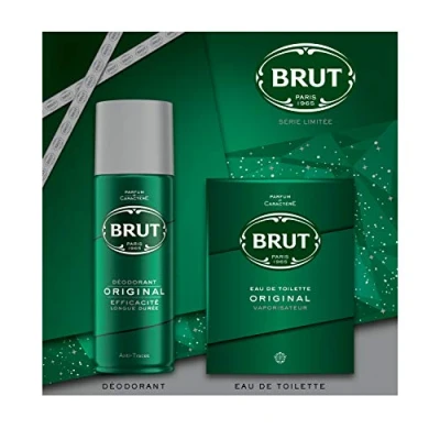 Afbeelding van Brut Cadeauset voor Vaderdag, 2 producten heren, eau de toilette &amp; deodorant, origineel cadeau idee heren