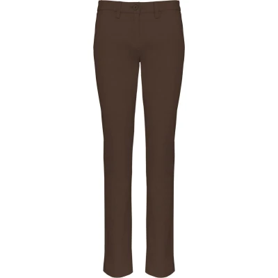 Afbeelding van Kariban Dameschinobroek K741 Chocolate