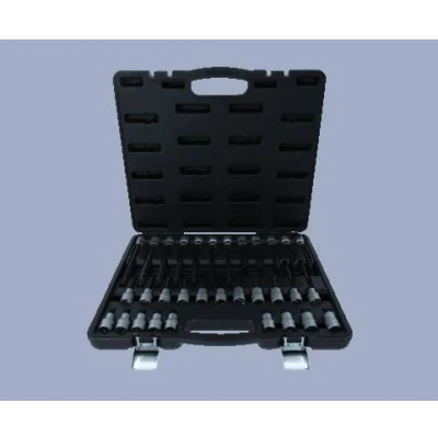 Afbeelding van KS Tools 1/2 Set RIBE bit doppen, 32 dlg, kort, lang en extra