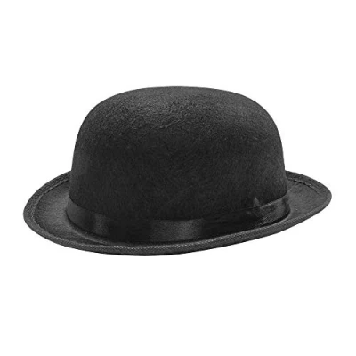 Afbeelding van &quot;Black Bowler Hoed&quot; felt