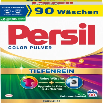 Afbeelding van Persil Waspoeder Wasmiddel Gekleurde Was Grootverpakking 90 Wasbeurten