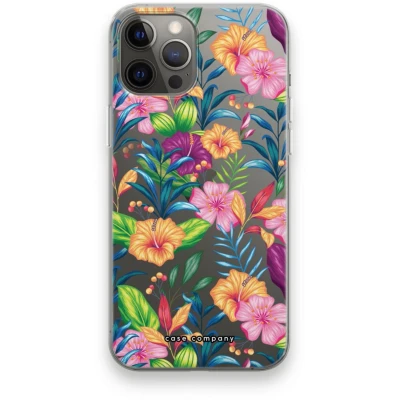 Afbeelding van Case Company® hoesje geschikt voor iPhone 12 Pro Max Tropisch 2 Soft Cover Telefoonhoesje Bescherming aan alle Kanten en Schermrand