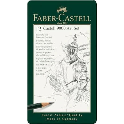 Image de FABER Castell 12 Crayons Graphite 9000 Art
