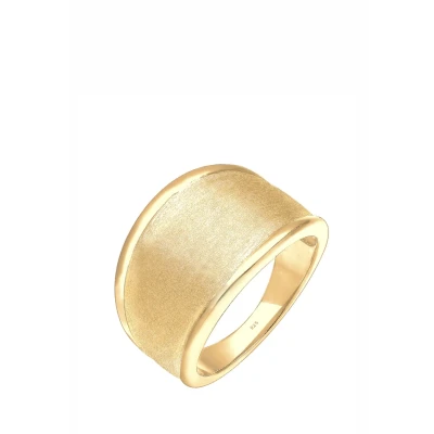 Afbeelding van Elli Dames Ring Basis Mat Statement Trend in 925 Sterling Zilver