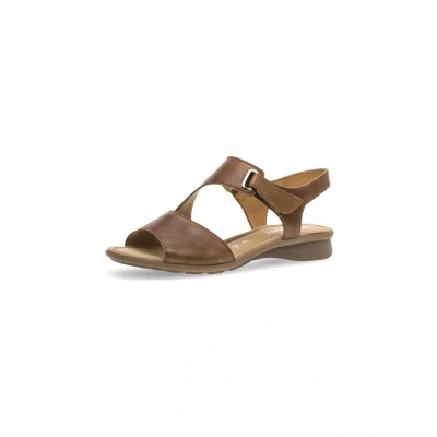 Afbeelding van Gabor Comfort Riemchen Sandalen, Dames, Maat: 38.5, Peanut Leer
