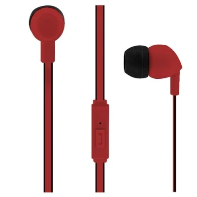 Image de T&#039;nB BE COLOR Micro casque circum aural filaire noir, rouge