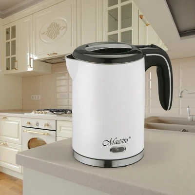 Afbeelding van Waterkoker Feel Maestro MR030 Wit Beige Brons Roestvrij staal 1500 W 2200 1,2 L 1,7