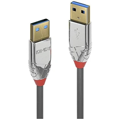 Afbeelding van LINDY USB kabel 3.2 Gen1 (USB 3.0 / 3.1 Gen1) A stekker, stekker 1.00 m Grijs 36626