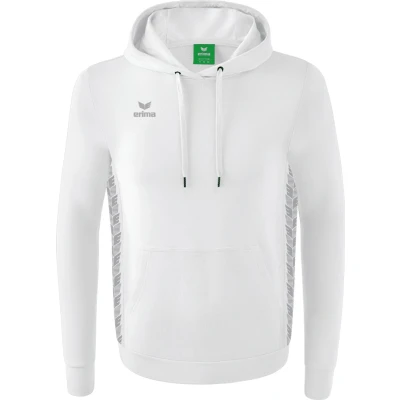 Afbeelding van Erima Essential Team sweatshirt met capuchon wit/monument grey