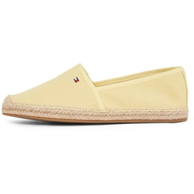 Afbeelding van TOMMY HILFIGER Vlag Canvas espadrille espadrilles dames, Gele meringue, 36 EU