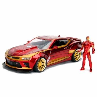 Afbeelding van Jada Toys Marvel Ironman 2016 Chevy Camaro SS 1:24 Die cast Vanaf 8 jaar Speelgoedvoertuig