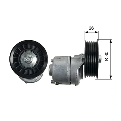 Afbeelding van Gates Spanrol (poly) V riem T39222