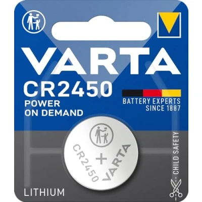 Afbeelding van VARTA CR2450 knoopcellen, 10 stuks, Power on Demand, lithium, 3 V, veilige verpakking voor kinderen, Smart Home apparaten, autosleutels en andere toepassingen