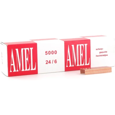 Afbeelding van Nieten Rapid 24/6 kopercoating standaard 5000 stuks