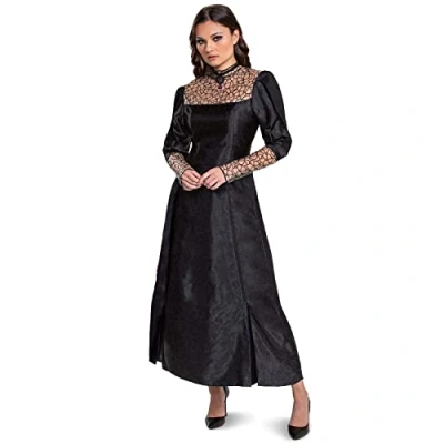 Afbeelding van DISGUISE 123819E Yennefer heksenkostuum voor volwassenen, zwart, L