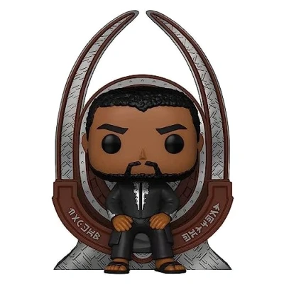 Afbeelding van Funko T&#039;Challa on Throne Pop! Deluxe Black Panther Figuur