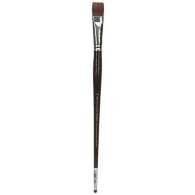 Afbeelding van Winsor &amp; Newton Galeria Acrylverf Penseel korte platte vorm lange steel No. 18 kwast 21mm