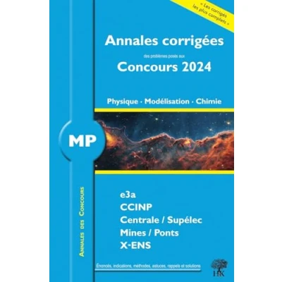 Afbeelding van ANNALES E3A CCNIP MP PHYSIQUE MODELISATION ET CHIMIE