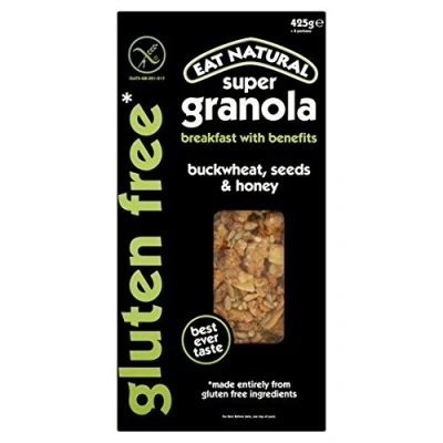 Afbeelding van Eat Natural Glutenvrije muesli met boekweit en honing, 425 g