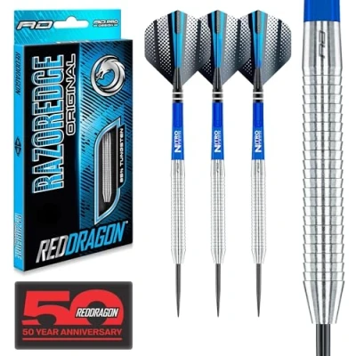 Afbeelding van RED DRAGON Razor Edge Original: Steeltip Tungsten Dartpijlen Professioneel 20 gram