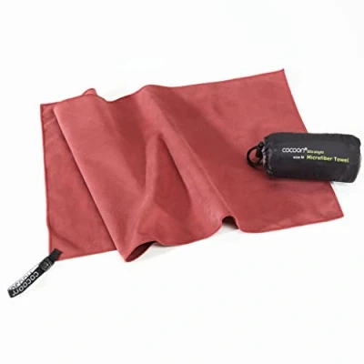 Afbeelding van Cocoon Ultralichte microvezel reishanddoek, extra groot, 150 x 80 cm, Marsala rood