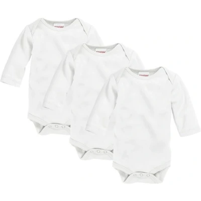 Afbeelding van Playshoes Schnizler set 3 rompers lange mouw wit