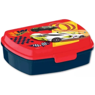 Afbeelding van Hot Wheels Lunchtrommel Broodtrommel Auto School