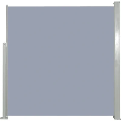 Afbeelding van Windscherm uittrekbaar 140x300 cm grijs