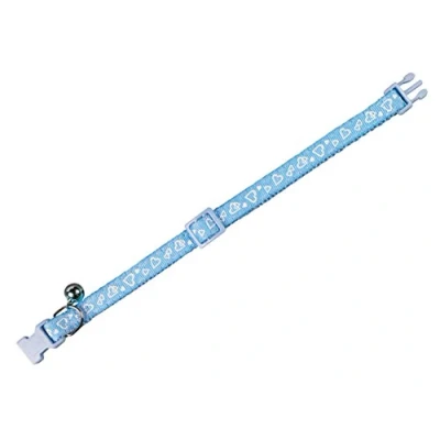 Afbeelding van Nobby halsband kat hart blauw