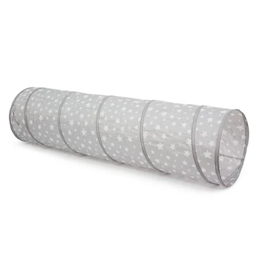 Afbeelding van Kids concept speeltunnel star grijs 180 cm